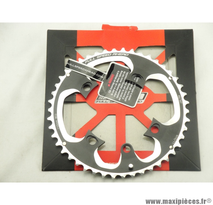 Plateau Vélo FSA PowerBox Super ABS 46 Dents - 110mm, Compatible 10/11 Vitesses, Noir SLK, Neuf