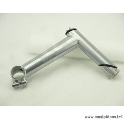 Potence à plongeur 150 mm diam. cintre et pivot 25,4mm/1 angle 10deg argent alu *Prix discount !
