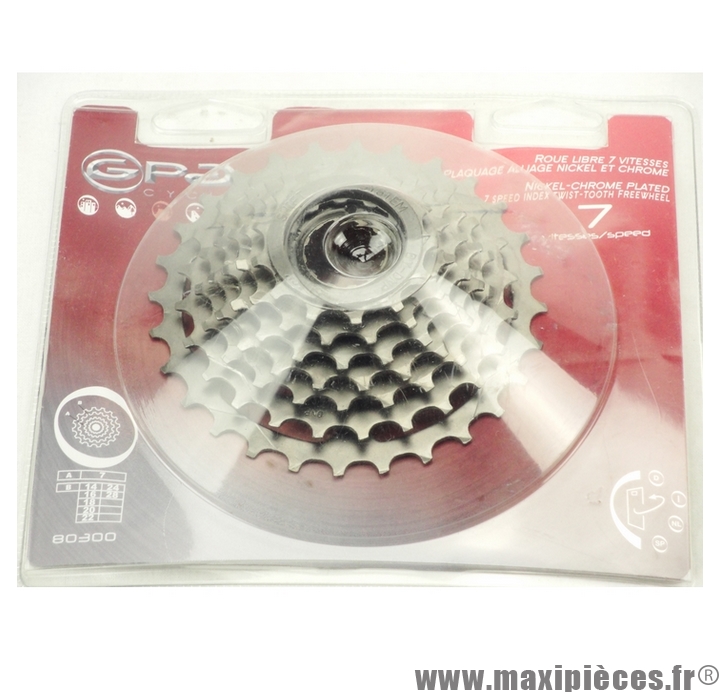 Roue Libre à Visser 6 Vitesses 14-28 Dents - Argenté - Générique