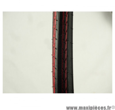 Pneu vélo de route Hutchinson Excel 700x20C noir et bandes rouges (ETRTO 20-622) *Prix discount !