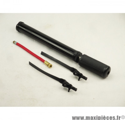Pompe à main pour tous type de vélo avec raccord flexible et embout Schrader Avec fixation pour cadre * Déstockage !