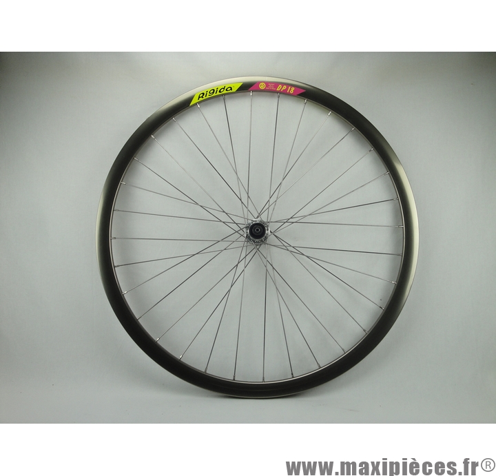 Roue avant Route Course 700C RIGIDA DP18 double paroi moyeu aluminium blocage D stockage