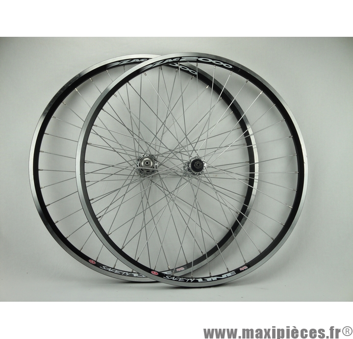 Paire De Roues VTT 26 Pouces Araya TM-18 - Double Paroi - Moyeux Niagara - Pneus KENDA