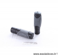 Poignée grip VTT/VTC Herrmans Zeglo noir/gris (vendu par paire) *Déstockage !
