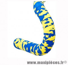 Déstockage ! Ruban de guidon VELOX MAXI CORK jaune et bleu sans liège