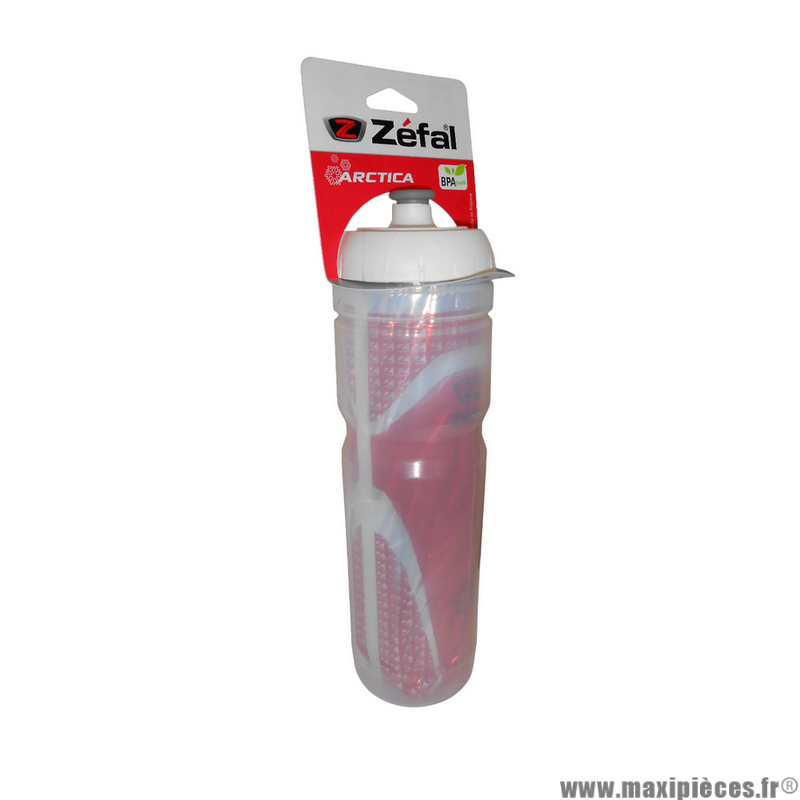 Bidon Zéfal Arctica isotherme (Rouge) 700ml sans BPA flux facile, large ouverture * Déstockage !