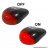 éclairage arrière à piles 3 leds rouge avec 2 support de fixation sur tube de selle (Ø22/31,8mm) * Déstockage !