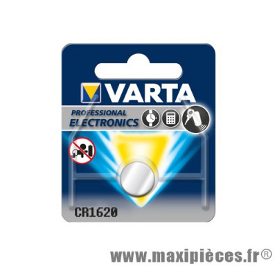 Pile Varta CR1620 type bouton lithium 3V (vendue à l'unité) *Déstockage !