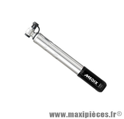 Mini pompe Meqix Diamond HPL 8.3 bars noir/argent pour vélo *Déstockage !