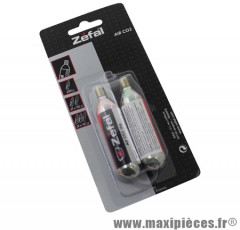 Blister de 2 Cartouches CO2 Zéfal filetés 16g