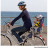 Siège enfant arrière inclinable avec ABS pliable OK Baby Sirius sur cadre vélo gris/bleu/rouge *Déstockage !