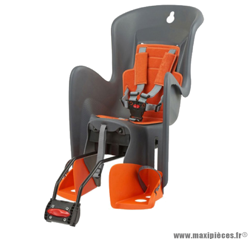 Siège enfant arrière Polisport Dieffe gris/gris - Transport vélo sur La