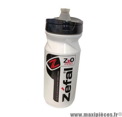 Bidon vélo marque Zéfal Z2O PRO couleur Blanc 650ml *Déstockage !