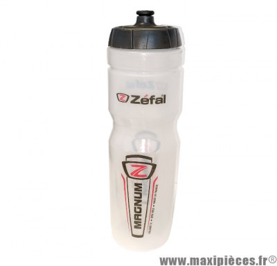 Bidon vélo marque Zéfal Magnum Z translucide 1000ml *Déstockage !