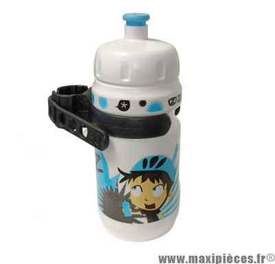 Bidon Enfant + Fixation ZEFAL LITTLE Z bleu / blanc 350ml *Déstockage !