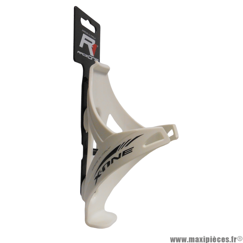 Porte-bidon R1 X-one technopolymère blanc poids 40 grammes marque Raceone * Déstockage !