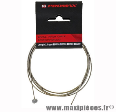 Câble de frein PROMAX inox diamètre 1.5mm longueur 2000mm *Déstockage !