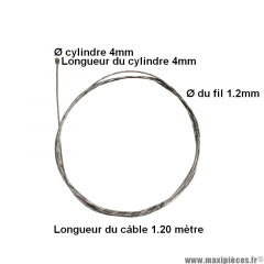 Kit Câble De Frein Et Dérailleur Pour Vélo MTB - 3M - Aluminium Et Acier - Neuf