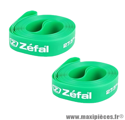 Fond de jante (x2) souple VTT 20mm x 27,5 pouces - Vert - marque Zéfal *Déstockage !