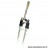 Fourche BALLISTIC 105 vtt 24 pouces suspendue grise pivot fileté - int.22mm - ext.25.4mm (Pivot : 180/92mm) *Déstockage !