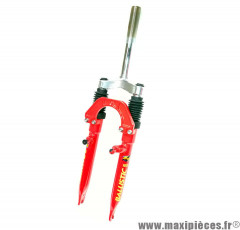 Fourche BALLISTIC 105 vtt 24 pouces suspendue rouge pivot fileté - int.22mm - ext.25.4mm (Pivot : 180/92mm) *Déstockage !