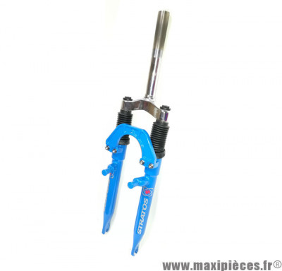 Fourche STRATOS vtt 24 pouces suspendue bleu pivot fileté 1 - int.22.2mm - ext.25.4mm (Pivot : 180/92mm) *Déstockage !''