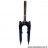 Fourche STRATOS vtt 20 pouces suspendue bleu pivot fileté - int.21mm - ext.25.4mm (Pivot : 190/82mm) *Déstockage !