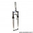 Fourche BALLISTIC GALAXY vtt 26 pouces suspendue gris pivot fileté - int.21mm - ext.25.4mm (Pivot : 155/52mm) *Déstockage !