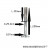 Fourche 24 pouces chromée pivot fileté - int.21mm - ext.25.4mm (Pivot : 255/153mm) *Déstockage !