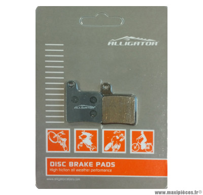 Plaquettes de frein semi-métallique Alligator Endurance - Disc 21 compatible GIANT MPH 2001-2005 pour VTT *Prix discount !