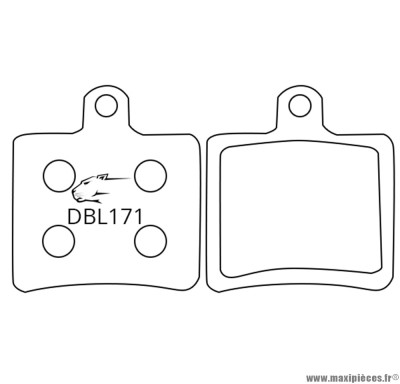 Plaquettes de frein métallique Jagwire DBL171 compatible HOPE Mini pour VTT *Prix discount !