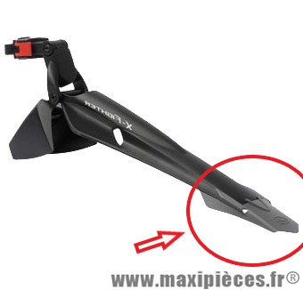 Bavette de garde boue arrière Polisport X-Fighter Noir *Prix discount !