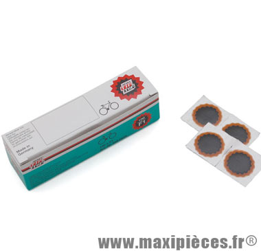 Boîte de 100 rustines F1 rondes rouges de diam. Tip-Top