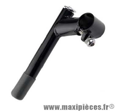 Potence VTT noire à plongeur long. 60 mm angle 20deg diam.cintre 25,4mm pivot 22,2mm