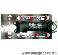 Potence 110mm SX-Force noire cintre 25,4 mm pivot 1'' à 11/8 angle +/-5°