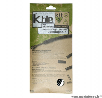 Kit gaine de frein Kble Transfil route compatible Campagnolo (gaine noir/câble inox) *Déstockage !