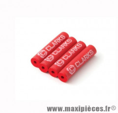 Protection de cadre rouge Clarks pour vélo route/VTT (vendu en kit de 4) *Déstockage !