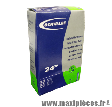 Chambre a air 24 pouces Schwalbe 24x1.00 valve Schrader AV9A
