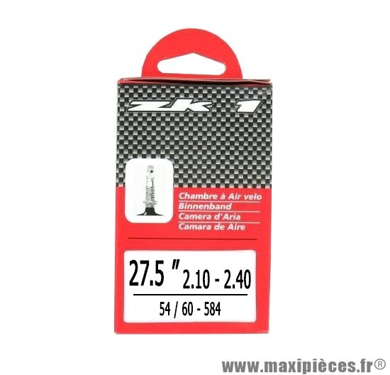 Chambre à air ZK1 27,5x2,10 à 2,40 valve Presta 40mm 265g *Déstockage !
