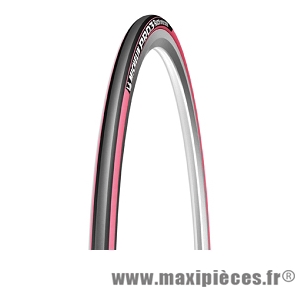 Pneu route Michelin Pro 3 Race 700x23C (ETRTO 23-622) service course couleur rose *Prix spécial !