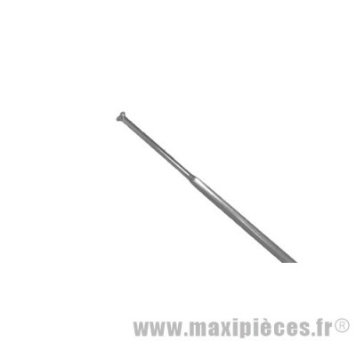 Rayon plat à tête droite en inox 266mm de long par 2/2.8/1.3mm Ø vendu à l'unité sans écrou (x1) *Déstockage !