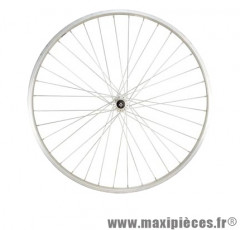 ROUE VTC 28'' AR BLOCAGE JANTE ARGENT MACH1 M110. MOY.MICHE MAG. RL A VISSER 5 / 6 / 7V V-BRAKE 36T