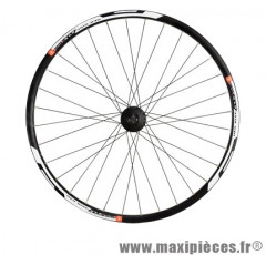 Roue VTT 27.5 pouces avant blocage disc jante noire MACH1 Neo disc noir moyeu SHIMANO M475 double paroi