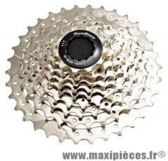 Cassette pour vélo 9 vitesses Sunrace 11-34 dents (compatible shimano)