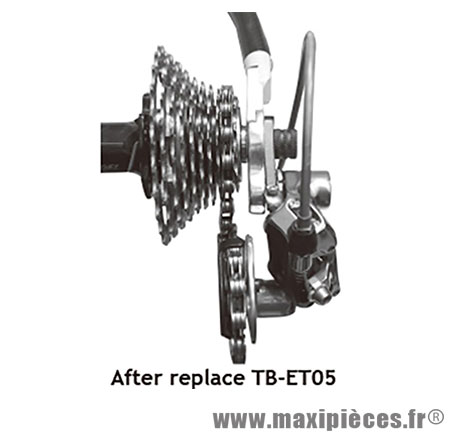 Patte de dérailleur universelle alu SuperB TB-ET05 pour vélo (Premium)