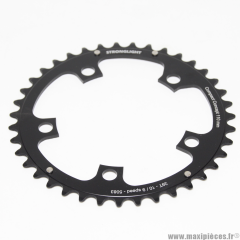Plateau route/road diamètre 110 intérieur 39 dents noir alu 5083 marque Stronglight 10/9 vitesses 5 branches * Déstockage !